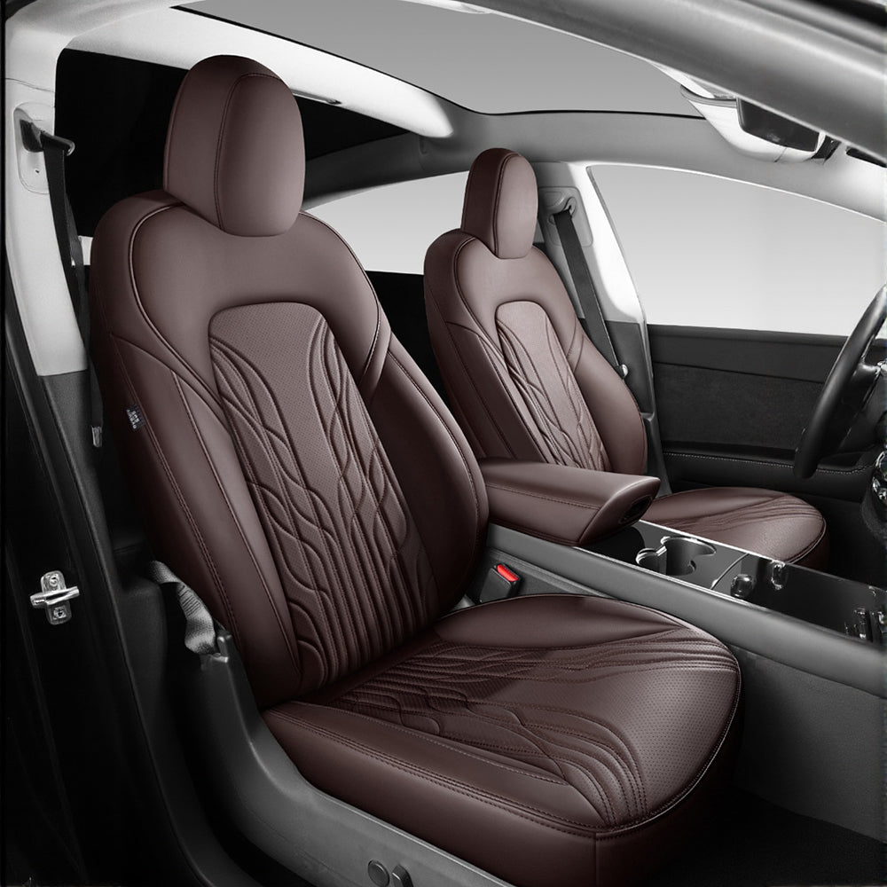 TESERY Nappa Leather Seat Covers for Model 3 Highland & Model Y Juniper Tesery Official Store 