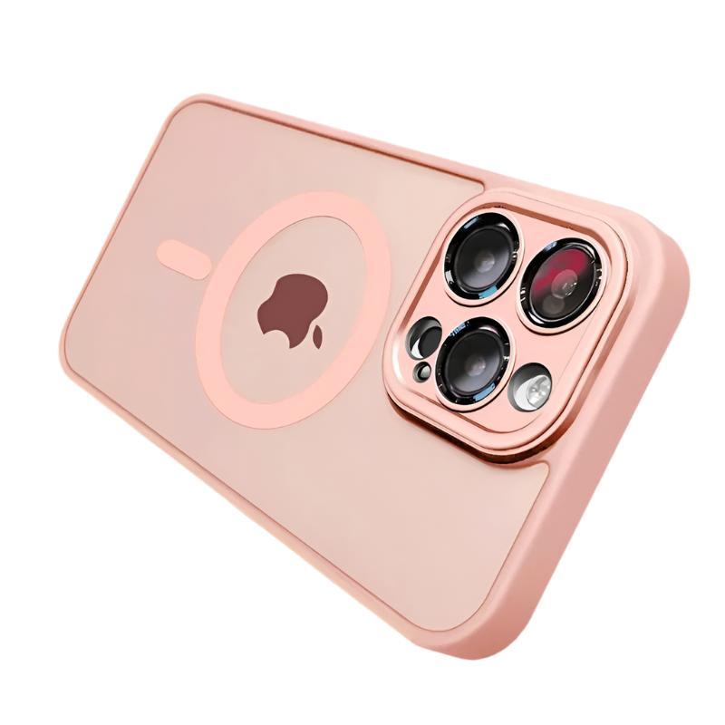 For Phone Magsafe Matte Armor Magnetic For iPhone Matte Pink